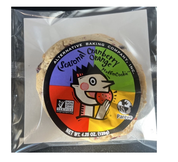 Alternative Baking Seasonal Cranberry Orange Muffin Cookie 4.25 oz.