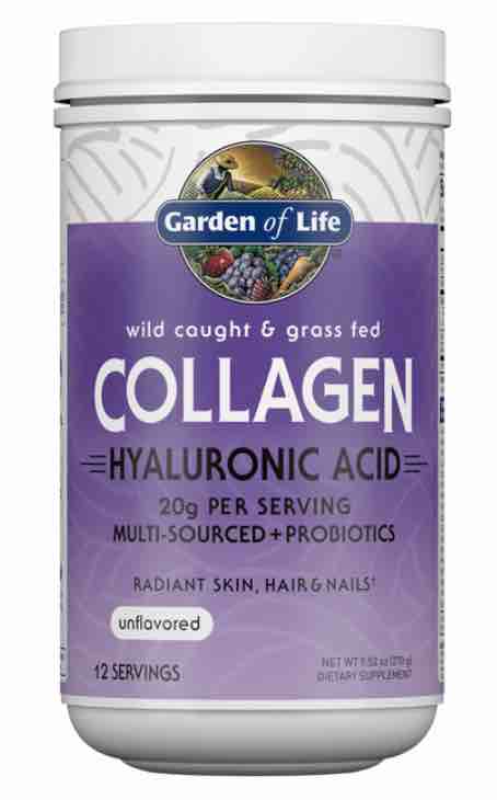 Garden of Life - Wild Caught & Grass Fed Collagen Hyaluronic Acid - 9.52 oz Powder