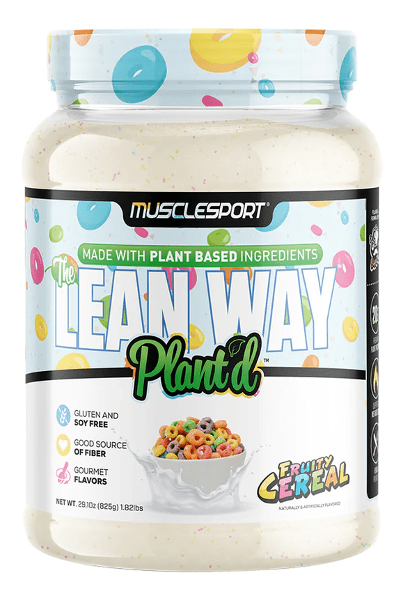 Muscle Sport Lean Whey Plant'd Fruity Cereal 1.82pnds 25Servings