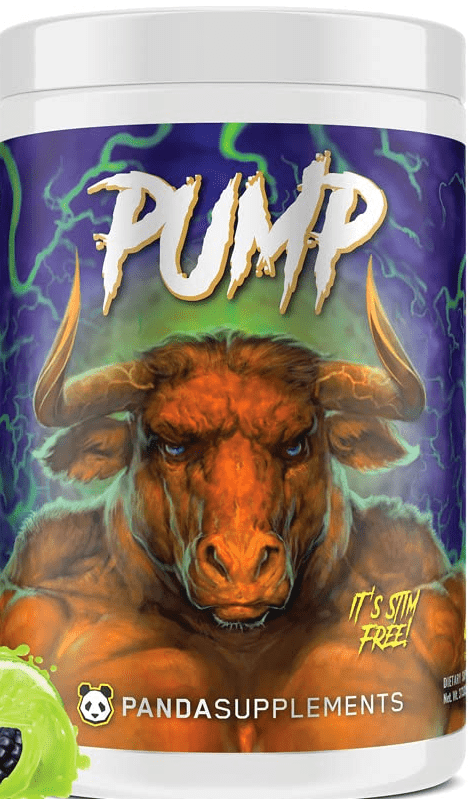 Panda Supplements Pump - Stim Free - Blackberry Lime Flavor 20/40 Servings