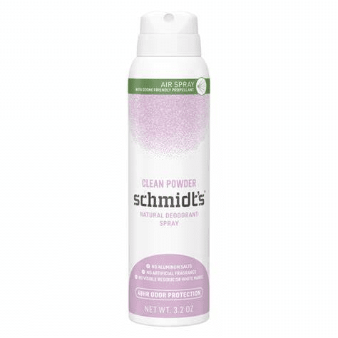 Schmidt's Deodorant - Natural Deodorant Spray Clean Powder 3.2oz