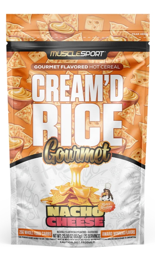 Muscle Sport Cream Of Rice Gourmet Nacho Cheese 28oz Hot Cereal 25 Servings