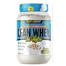 Muscle Sport Lean Whey Iso-Hydro 2lbs 26Serv Lean Charms 