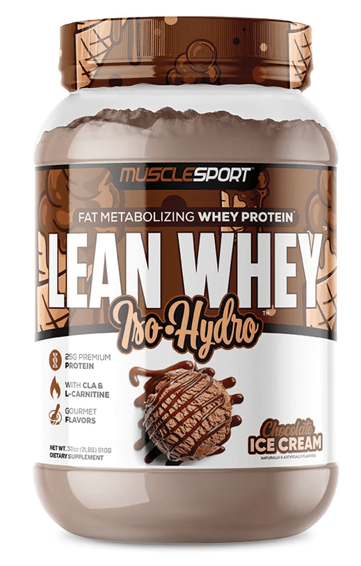 Muscle Sport Lean Whey Iso-Hydro 2pnds 26Serv Chocolate Ice Cream