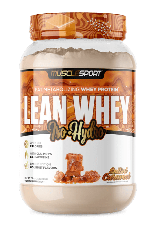 Muscle Sport Lean Whey Iso-Hydro 2pnds 26Serv Salted Caramel