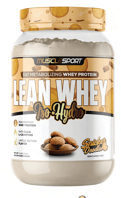 Muscle Sport Lean Whey Iso-Hydro 2pnds 26Serv Snicker Doodles