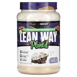 Muscle Sport Lean Whey Plant'd Blueberry Cobbler 1.7pnd 25Servings