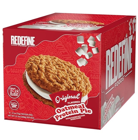 Redefine Foods - Original Oatmeal Protein Pie Flavor 14g Protein 8 Pies
