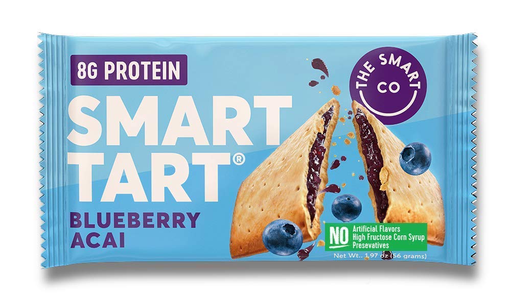 The Smart Co. - Smart Tart Protein Toaster Pastries Blueberry Acai 12 Count Box      TEMPORARILY UNAVAILABLE