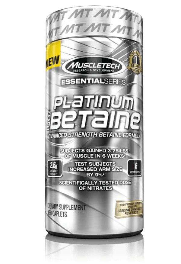 Muscletech - Essential Series 100% Betaine 168 Capsules     TEMPORARILY UNAVAILABLE