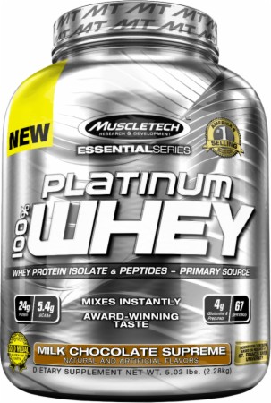 Muscletech - Essential Series 100% Whey Chocolate 5lbs.     TEMPORARILY UNAVAILABLE