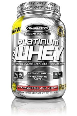 Muscletech - Essential Series 100% Whey Strawberry & Cream 2lbs