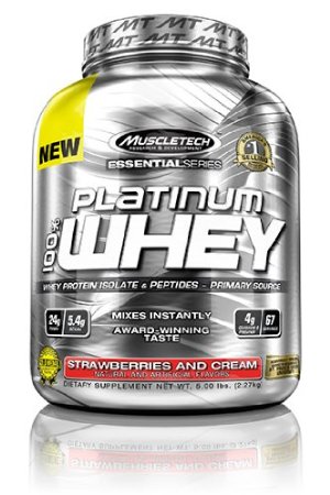 Muscletech - Essential Series 100% Whey Strawberry & Cream 5lbs