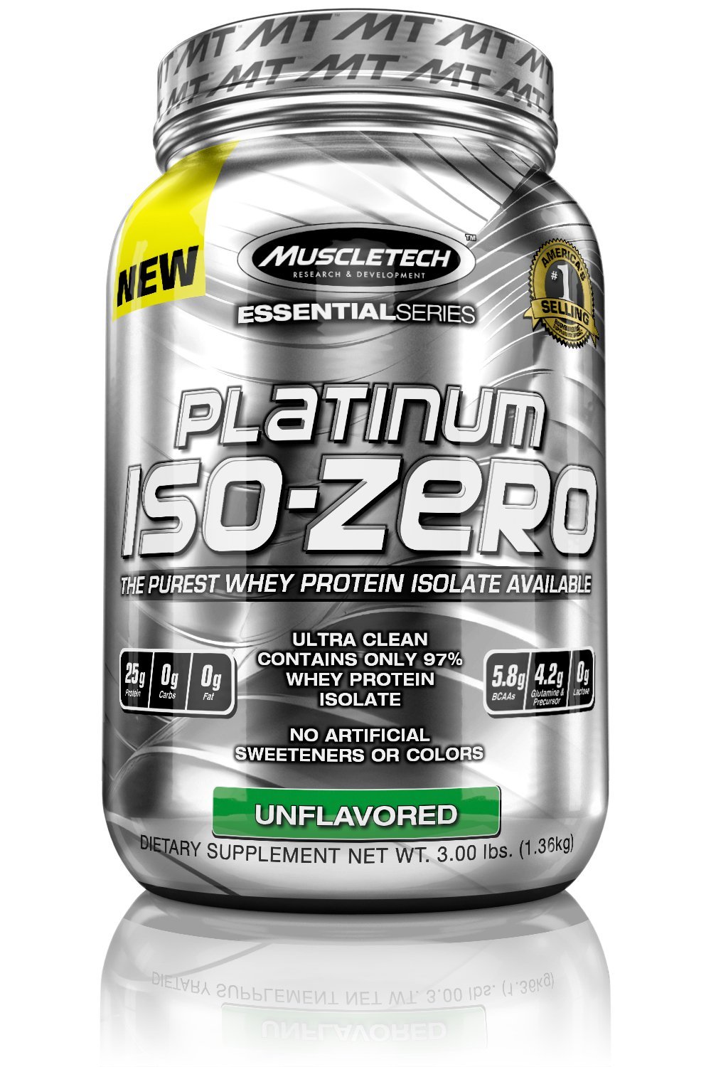 Muscletech - Essential Series Iso Zero 3lbs Unflavored