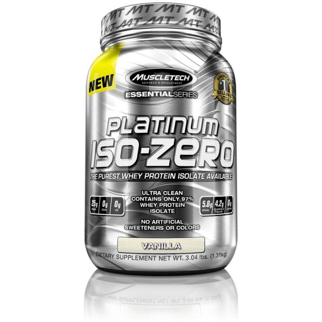 Muscletech - Essential Series Iso Zero 3lbs Vanilla