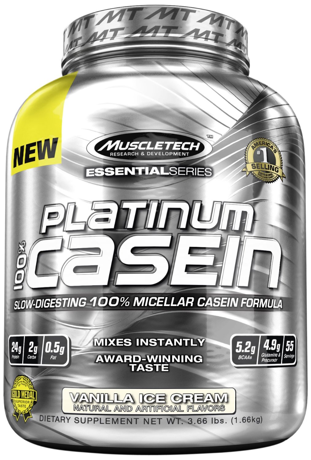 Muscletech - Essential Series 100% Casein Vanilla 3.66lb