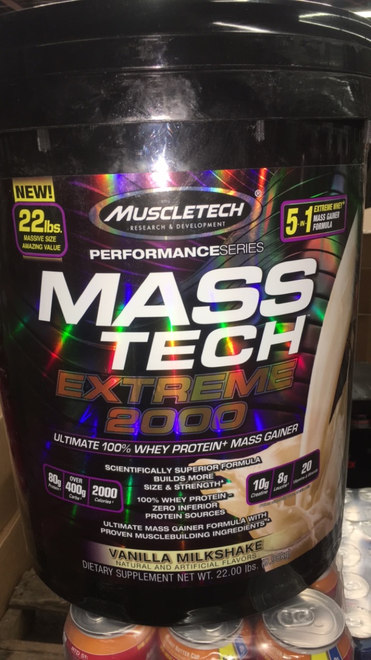 MuscleTech - Mass-Tech Perform Extreme Vanilla Milkshake 22Lb     TEMPORARILY UNAVAILABLE