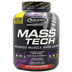 MuscleTech - Mass-Tech Perform Strawberry 7Lb     TEMPORARILY UNAVAILABLE