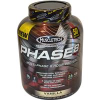 Muscletech - Performance Series, Phase8, Multi-Phase 8-Hour Protein, Vanilla, 4.5 lbs (2.0 kg)      TEMPORARILY UNAVAILABLE