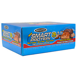 MuscleTech - Smart Protn Bar 20G Peanut Caramel 9 Bars/Box   TEMPORARILY UNAVAILABLE