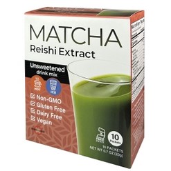 Mushroom Wisdom  Matcha Reishi Extract Sticks 10 ct