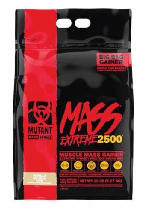 Mutant Mass Extreme 2500 20lbs Vanilla Ice Cream 32 servings