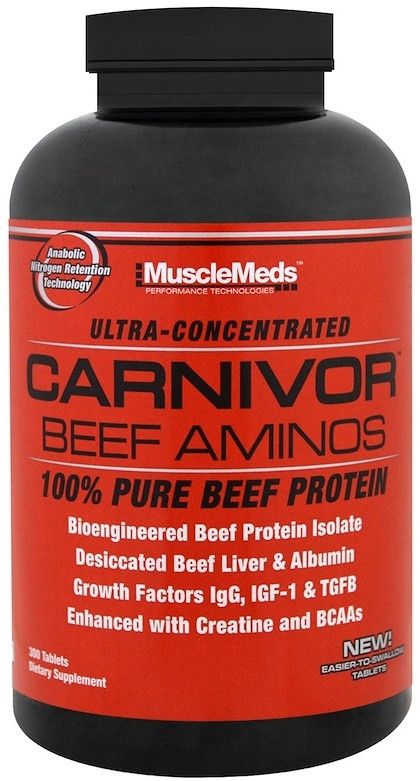 Muscle Meds Ultra Concentrated Beef Aminos 300 Tablets 