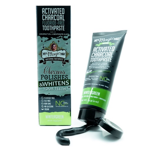 My Magic Mud Whitening Toothpaste with Activated Charcoal Wintergreen 4oz-OUT OF STOCK