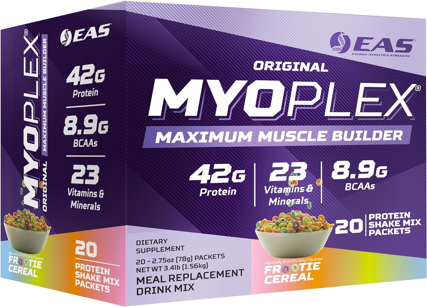EAS Myoplex Fruity Cereal Shake Mix 20pkts