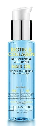 Giovanni Cosmetics Strengthening Biotin & Collagen Hair Oil 1.9 oz 