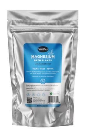 Shikai Magnesium Bath Flakes with Melatonin .46lb