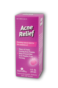 NatraBio Acne Relief Unflv 1 oz Liq     TEMPORARILY UNAVAILABLE