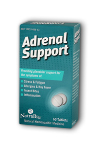 NatraBio Adrenal Support Unflv 60 Tab-UNAVAILABLE
