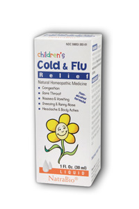 NatraBio Children's Cold & Flu Naturally Sweet 1 oz Liq