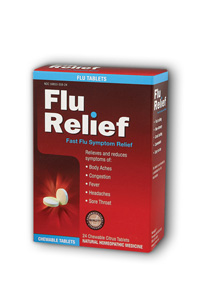NatraBio Flu Relief Chewable Tablets Citrus 24 Chw