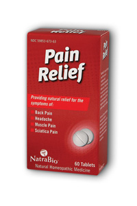 NatraBio Pain Relief Unflv 60 Tab