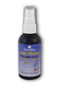 NatraBio Sore Throat Spray Mint 4 oz Spy