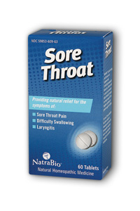 NatraBio Sore Throat Unflv 60 Tab-UNAVAILABLE