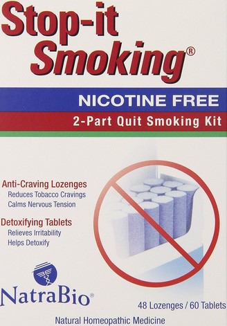 NatraBio Stop-it Smoking 2 Part Quit Smoking Kit  2 Kit-OUT OF STOCK