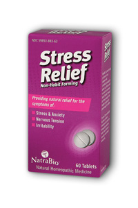 NatraBio Stress Relief Unflv 60 Tab       TEMPORARILY UNAVAILABLE