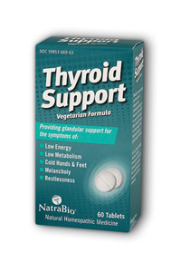 NatraBio Thyroid Support Unflv 60 Tab-UNAVAILABLE
