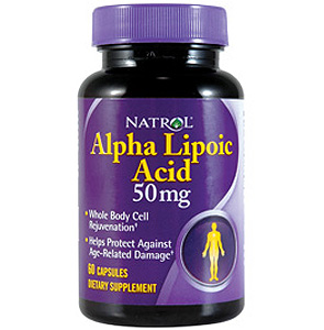 Natrol Alpha Lipoic Acid 50mg 60 caps-UNAVAILABLE