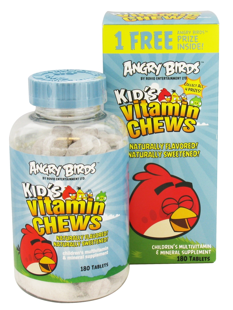 Natrol Angry Birds Kid's Vita-Chew 180 Ct