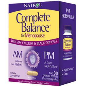 Natrol Complete Balance AM/PM Menopause Formula 30AM+30PM caps     TEMPORARILY UNAVAILABLE