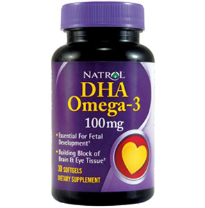 Natrol DHA 100mg 30 softgels