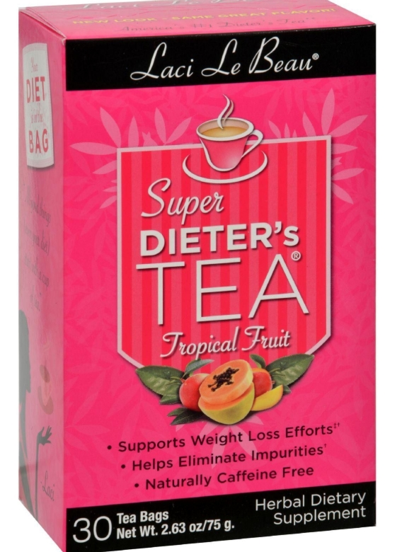 Natrol Laci Le Beau Super Dieter's Tea Tropical Fruit 30 bags-OUT OF STOCK
