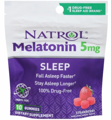 Natrol Melatonin Gummy Trvl 5Mg 10Pc