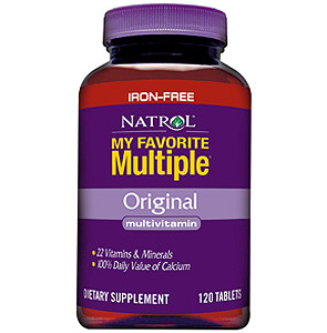 Natrol My Favorite Multiple No Iron 120 tabs-UNAVAILABLE