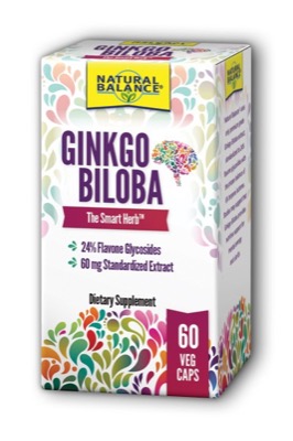 Natural Balance Ginkgo Biloba Veg Cap 60mg 60ct