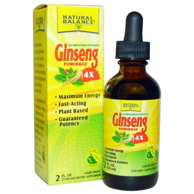 Natural Balance Ginseng PowerMax 4X Drops Unflavored 2oz-OUT OF STOCK